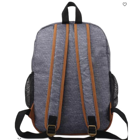 Sun Stone Mens Riley Heathered Backpack Bag Grey Heather or Camo - Picture 6 of 8